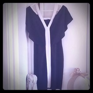 Zara W/B Collection Off Shoulder Dress